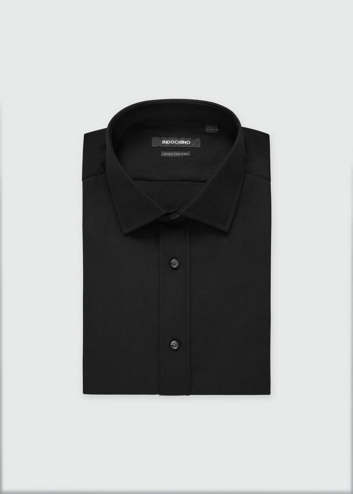 black-herringbone-design-hyde-shirt