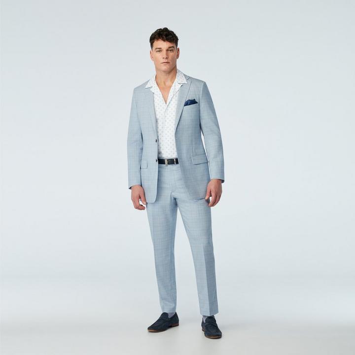 blue-checked-design-blazer-4