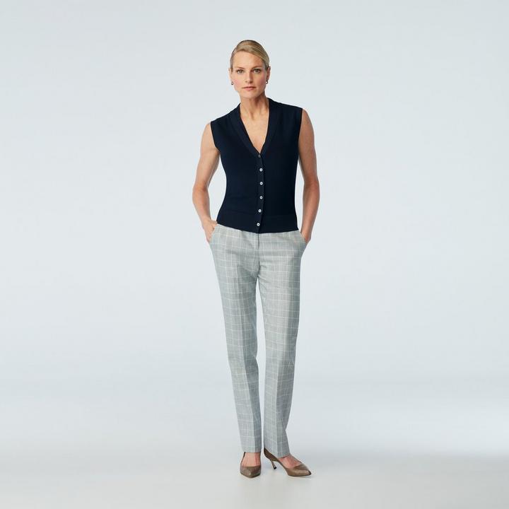 blue-plaid-design-outwell-pants-women