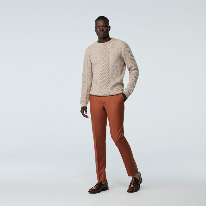 brown-solid-design-harrogate-pants-2