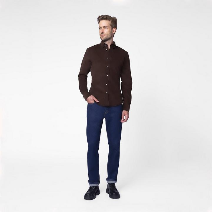brown-solid-design-shirt