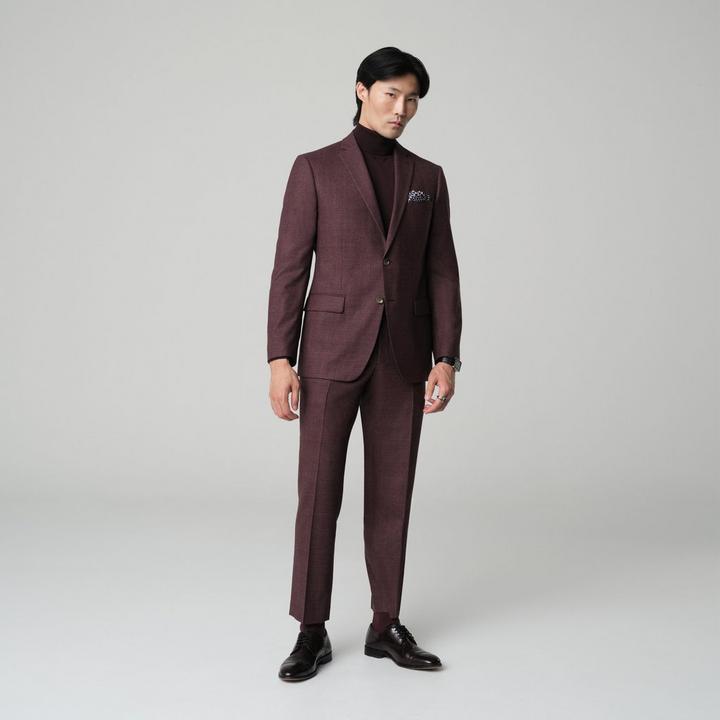 burgundy-solid-design-monza-blazer
