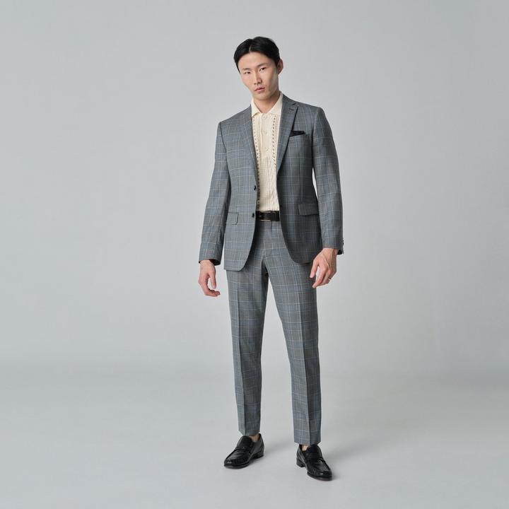 green-checked-design-quadring-suit