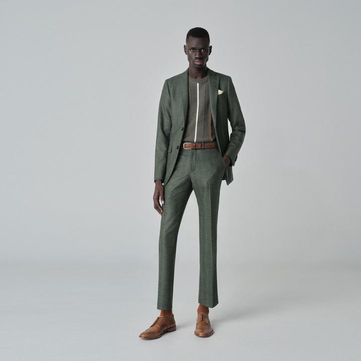 green-herringbone-design-blazer