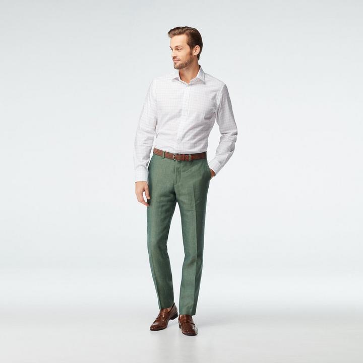 green-solid-design-sailsbury-pants