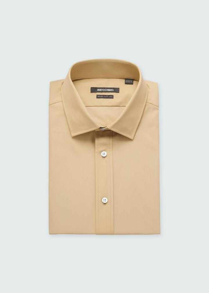 khaki-solid-design-shirt