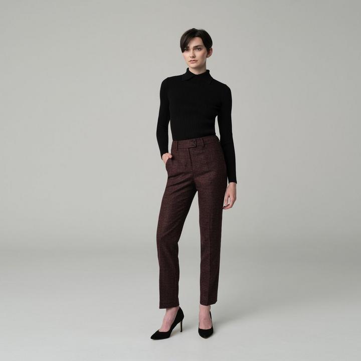 red-solid-design-newbridge-pants-women